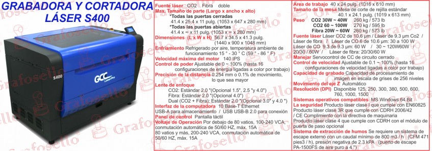 S400 Laser
