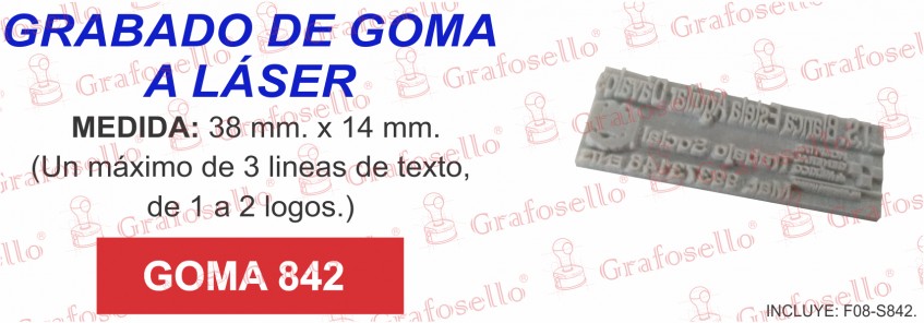 Goma láser 842 *$98.03*