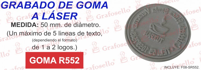 Goma láser SR552   *$342