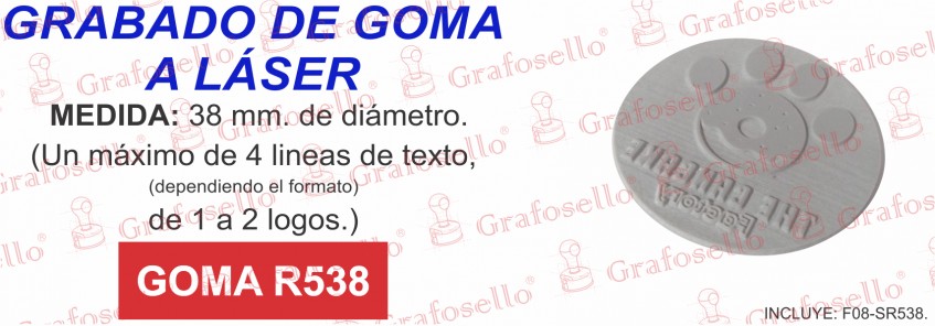 Goma láser R538 *$217*