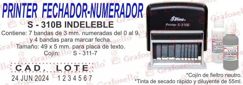 S-310B INDELEBLE $1,299.00