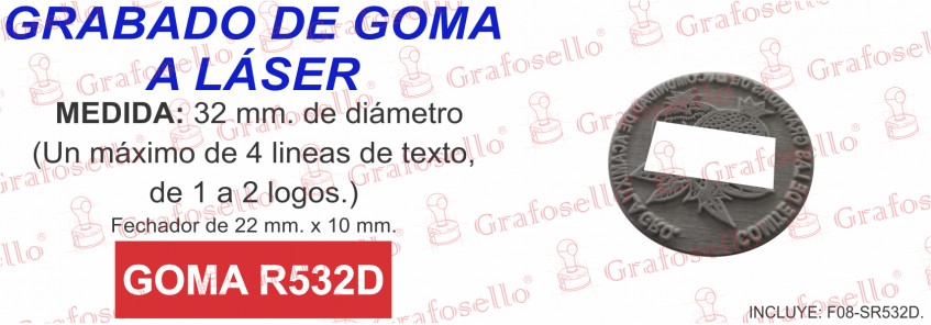 Goma láser R532D