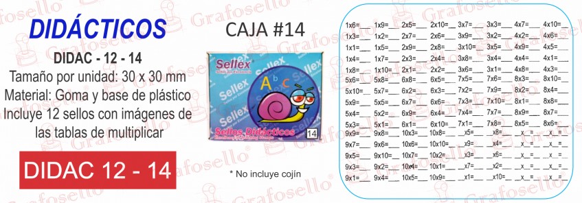 DIDAC-14  *$250 PESOS