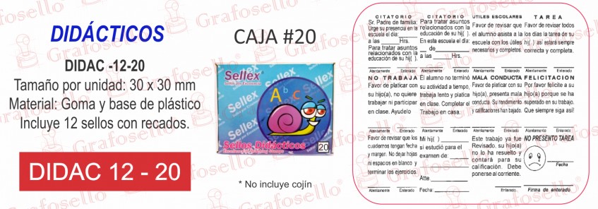 DIDAC-20. * $250 PESOS.