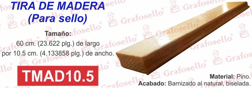Tira de 10.5 cm. $114.38