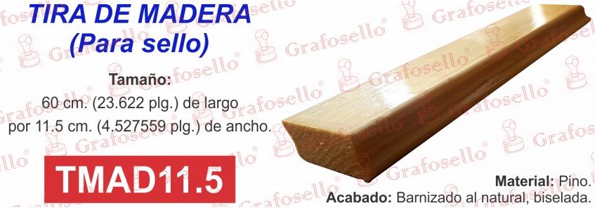 Tira de 11.5 cm.  $114.38